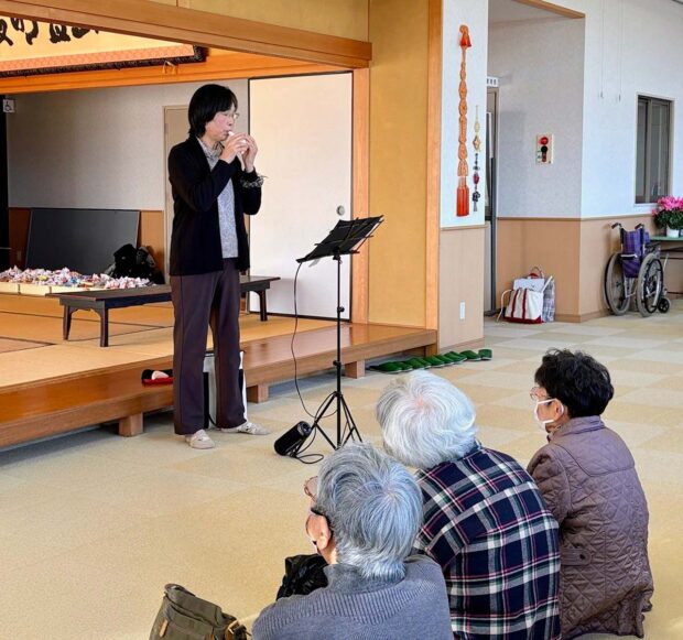 節分 オカリナ独奏（德永信江さん）