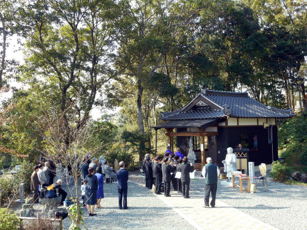 秋穂８８ヶ所第64番遷座法要、山門落慶法要　10月30日